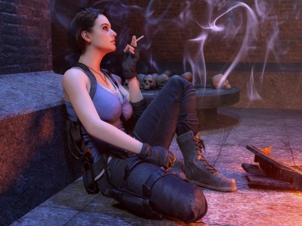 Jill Valentine warrior&apos;s rest