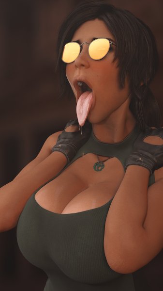 Lara Croft-Ahegao Special-clothed-orange glassesNo Watermark