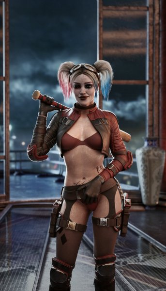 Harley in Wayne Tower