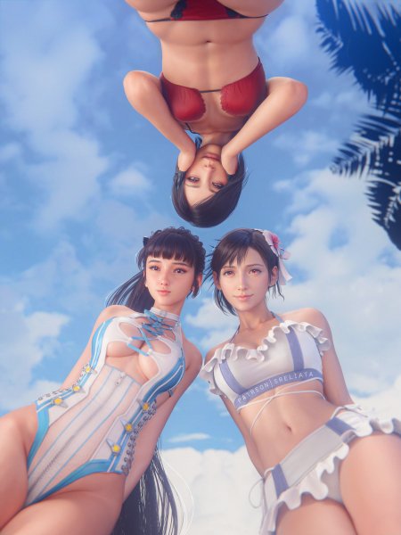 Tifa with Eve and Ada
