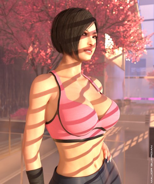 Yoga Stripes - Ada Wong Resident Evil 2 Remake