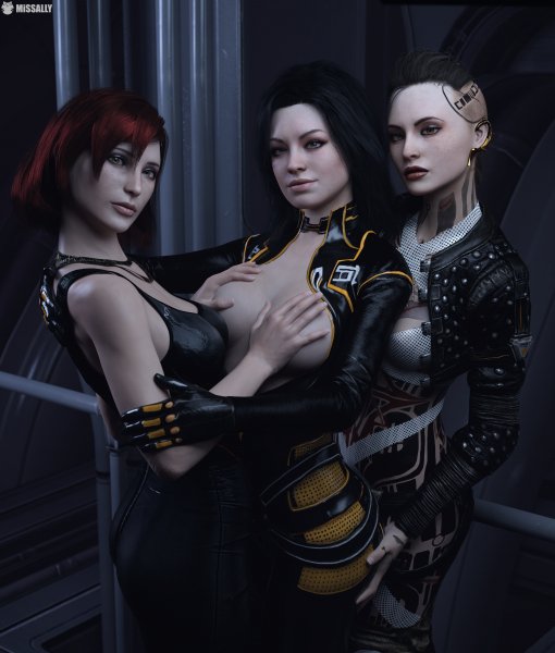 Shepard, Miranda and Jack, Mass Effect