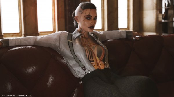 Lipstick and Suspenders - Jack Mass Effect