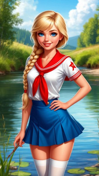 Славя из игры &quot;Бесконечное лето&quot;