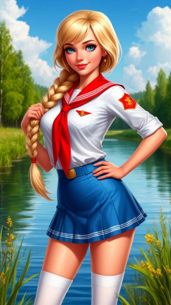 Славя из игры &quot;Бесконечное лето&quot;