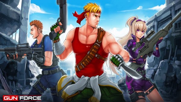 Gun Force. 3 Heroes