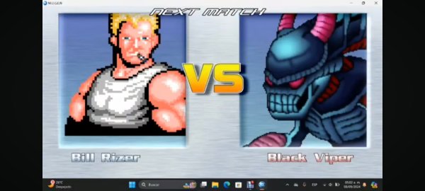 MUGEN. Bill Rizer VS Black Viper