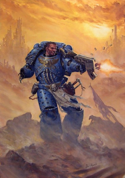 Warhammer 40000 на иллюстрациях художника Karl Kopinski