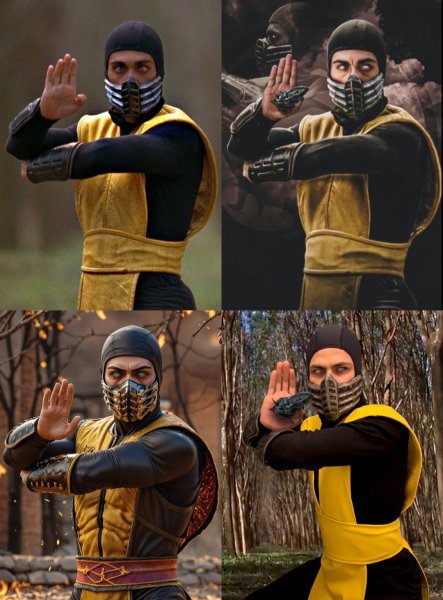 MyCollages. Mortal Kombat movie 1995. Scorpion (Variations)