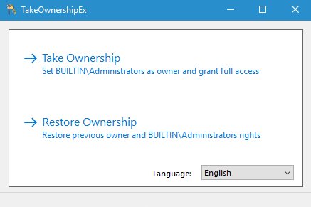 Take Ownership Ex 1.0.0.0 (выдает права на системный файл)