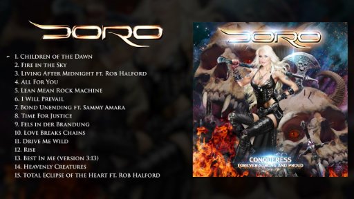 DORO - Conqueress - Forever Strong and Proud