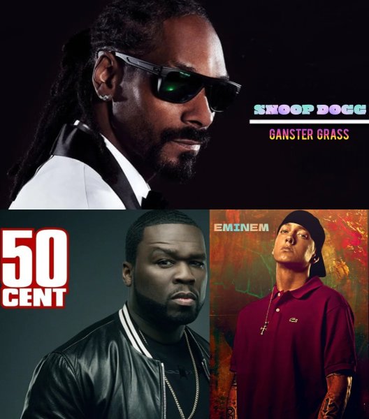Snoop Dogg &amp; 50 Cent &amp; Eminem - #Ganster Grass