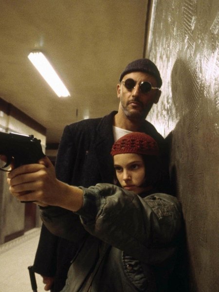 Натали Портман и Жан Рено в фильме Леон, 1994