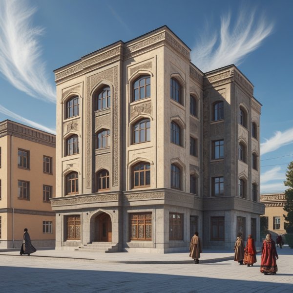 Leonardo Phoenix 10 Create an image of a building esembl 0