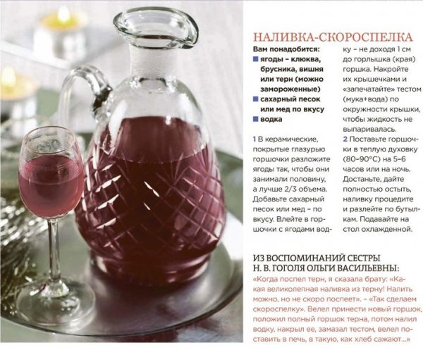 Наливка - скороспелка