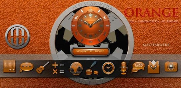 Orange GO Launcher EX v1.0