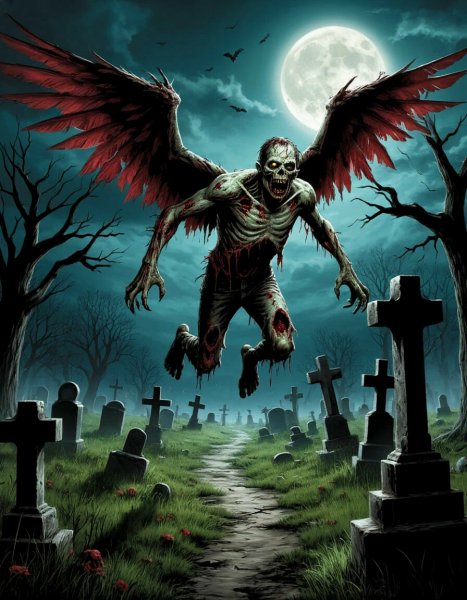 Winged zombie
