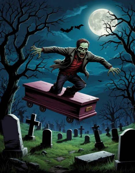 Flying zombie