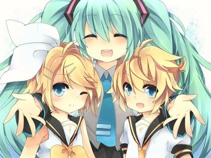 Hatsune Miku, Kagamine Rin, Kagamine Len - Shake it!