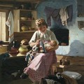 Пелевин Иван (1840-1917) Первенец 1888 Холст масло.jpg
