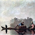 Бингем Джордж Калеб Торговцы мехами на Миссури Около 1845 73 5 x 93 см Холст масло Реализм США Нью-Йорк Музей Метрополитен.jpg