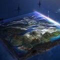 25895-kvadratnaya zemlya kub kosmos priroda more voda okean goryi oblaka.jpg