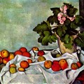 Сезанн Поль Натюрморт с кустом герани и фруктами 1890-1894 58 x 91 см Холст масло Постимпрессионизм Франция.jpg