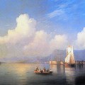 Айвазовский Иван Константинович Итальянский пейзаж 1858 108 х 160 см Холст масло Романтизм реализм Россия Феодосия Феодосийская картинная галерея им И К Айвазовского.jpg