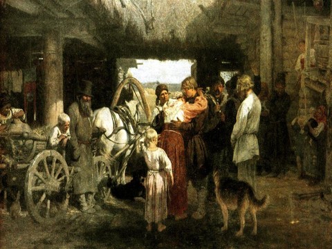 И Репин - Проводы новобранца.jpg