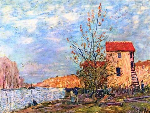 Сислей Альфред Море-сюр-Луэн 1881 38 x 54 см Холст масло Импрессионизм Франция.jpg