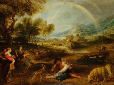 П П Рубенс - Landscape with a Rainbow.jpg