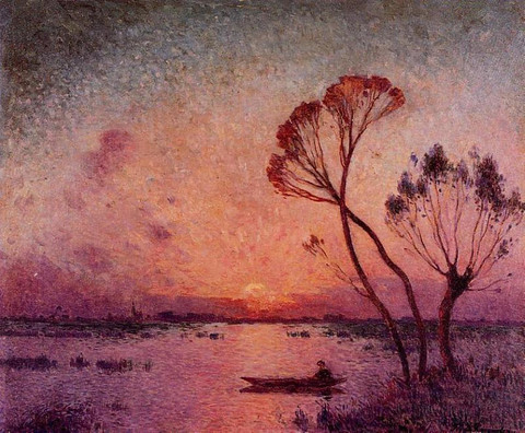Ferdinand du Puigaudeau - Sunset at Briere.jpg