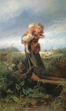 Дети бегущие от грозы 1872 Холст масло 167х102 см.jpg