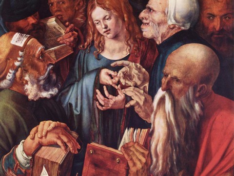 Дюрер - Двенадцатилетний Христос среди книжников.jpg