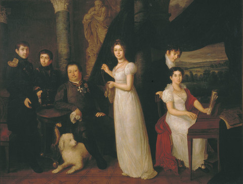 Тропинин - Семейный портрет графов Морковых 1813.jpg