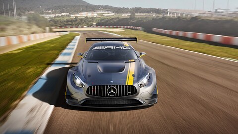 28964-sportivnyiy seryiy avtomobil mercedes amg gt3 sports grey car.jpg