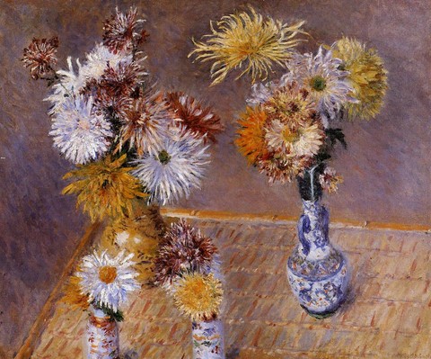 Four Vases of Chrysanthemums - 1893 - Private collection - Painting - oil on canvas.jpg