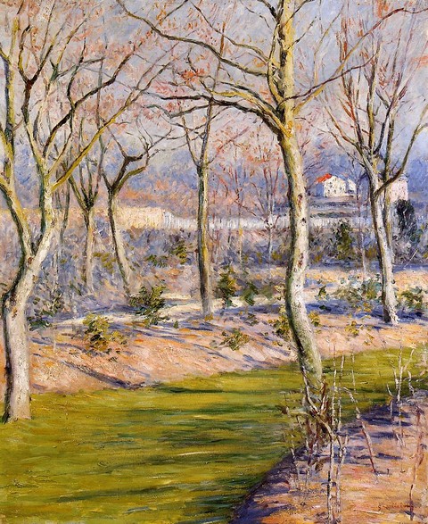 The Garden at Petit Gennevilliers in Winter - 1894- Private collection - Painting - oil on canvas.jpg
