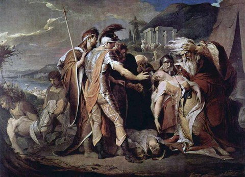Барри Джеймс Король Лир оплакивает Корделию 1786-1788 269 x 367 см Холст масло Классицизм Великобритания Лондон Галерея Тейт.jpg