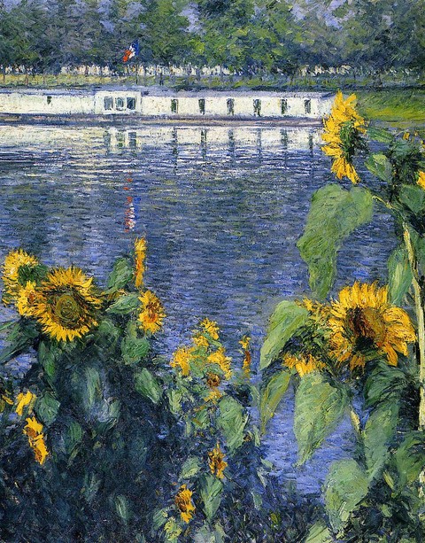 Sunflowers on the Banks of the Seine - 1886 - Private collection - Painting - oil on canvas.jpg