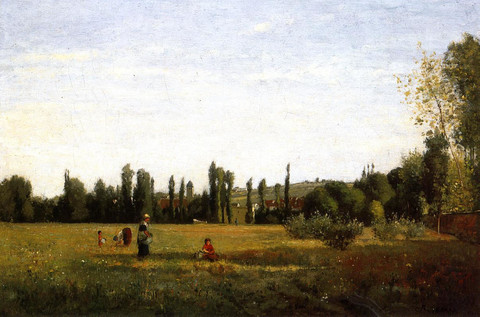 Camille Pissarro La Varenne-Saint-Hilaire View from Champigny 1863.jpg