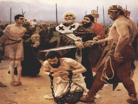 И Репин - Николай Мирликийский избавляет от смертной казни трех невинно осужденных.jpg
