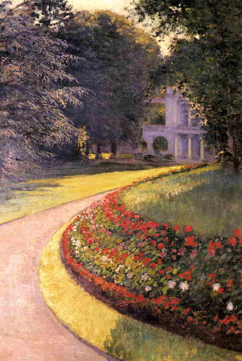 The Park at Yerres - 1877- Private collection - Painting - oil on canvas.jpg